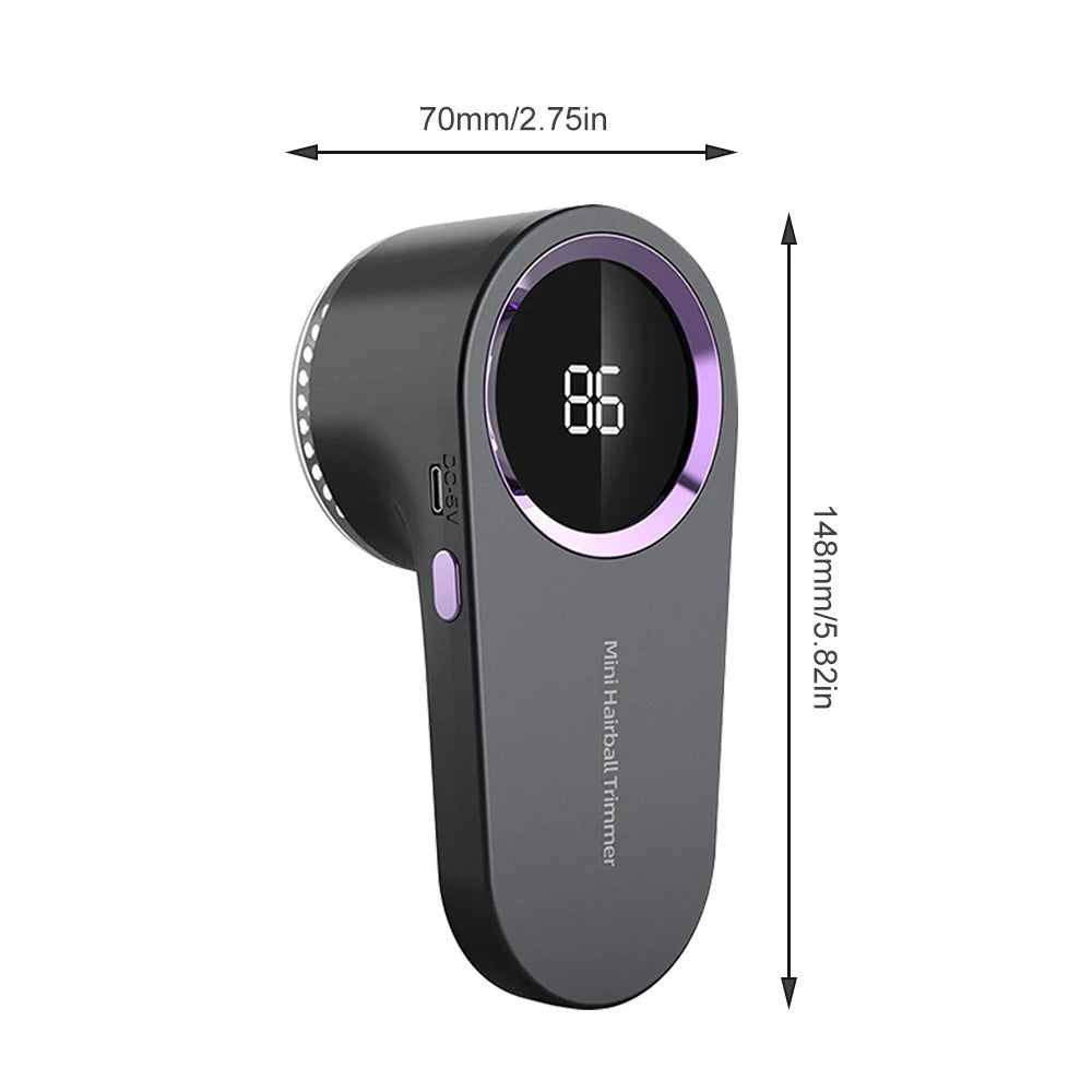 Electric Lint Remover Rechargeable Pellet Fabric Shaver LED Display Fluff Remover Portable Hair Balls Fuzz Removers For Clothe
