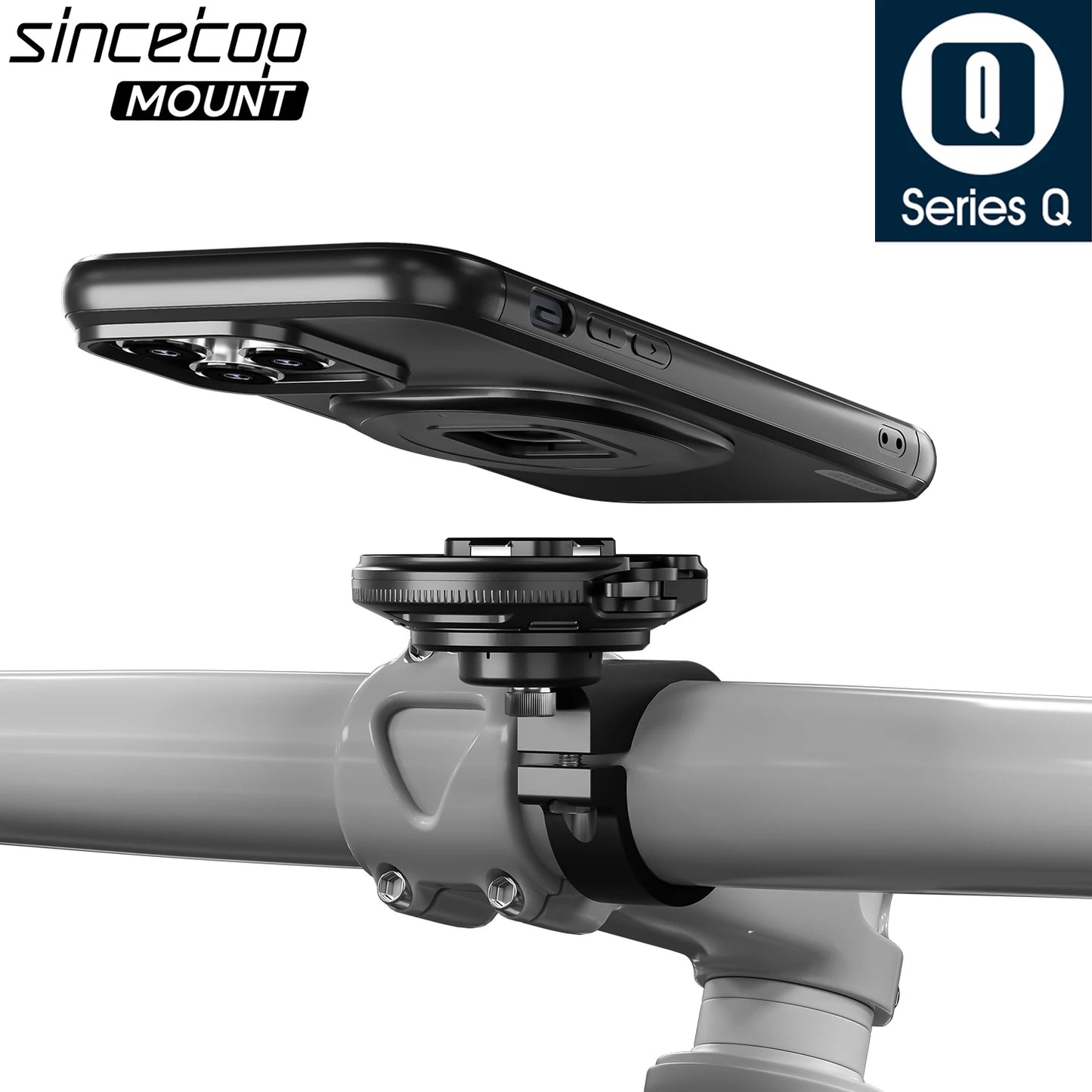 Magnetic Bike & Motorcycle Phone Mount - Universal Smartphone Holder with GPS Support, Secure Magnetic Attachment for Cycling