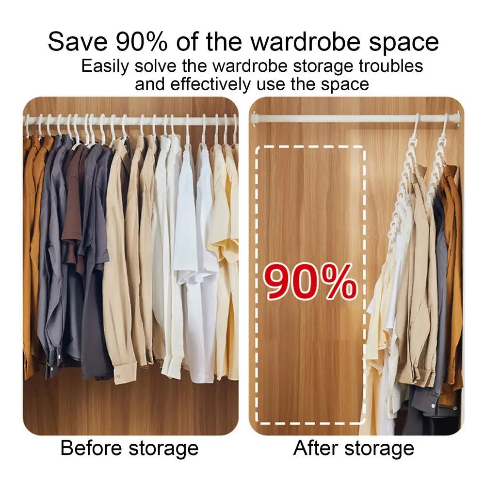 Closet Organizers For Clothes Closet Coats Organizers Hangers Vertical 10-Hole Design Space Saving Heavy Duty Closet Clothes