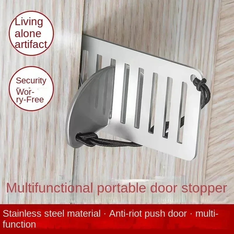 Portable Hotel Lock Live Alone Self-Defense Door Stop Travel Anti-theft Door Stopper Childproof Door Lock Safety Home Latch
