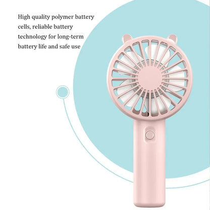 Mini Portable Cooling Fan Handheld Fan Small USB Rechargeable Eyelash Eyelash Mute Cooler Handheld Fan USB Rechargeable Desk