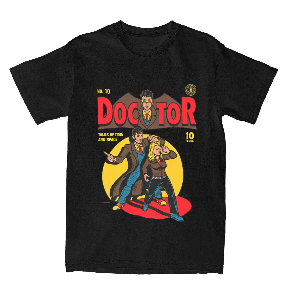 Mens T-Shirt Doctors Who T Shirts Harajuku Godfather Doctors Summer Tees Funny Loose Cotton Tops Plus Size 6XL