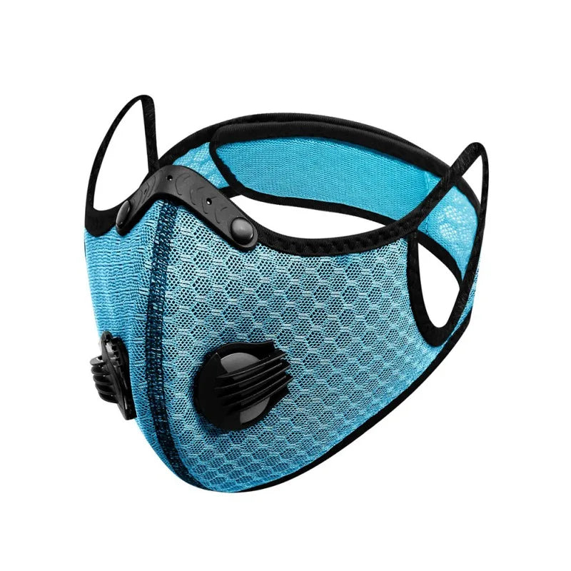 Activated Carbon Outdoor Sports Mask  PM2.5 Anti-Pollution Washable Sports Mask Outdoor Sports Training  Cycling Mask
