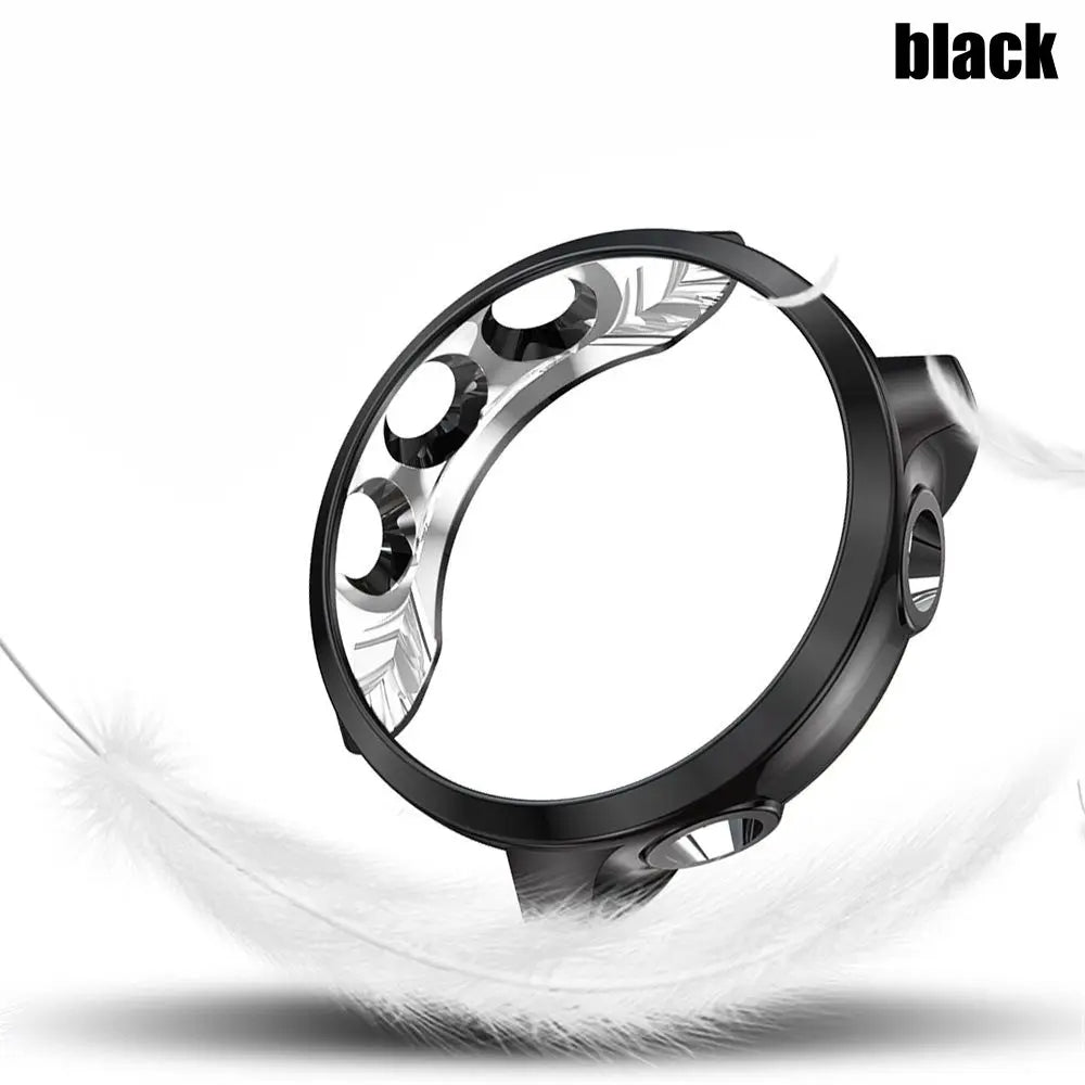 For Garmin Forerunner 245 / 245M Soft TPU Watch Case Protective Cover Screen Protectors