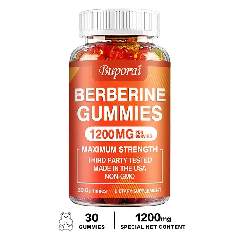 Berberine Gummies - Promotes Healthy Cholesterol and Aids Cardiovascular Function Gastrointestinal Function Antioxidant