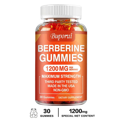 Berberine Gummies - Promotes Healthy Cholesterol and Aids Cardiovascular Function Gastrointestinal Function Antioxidant