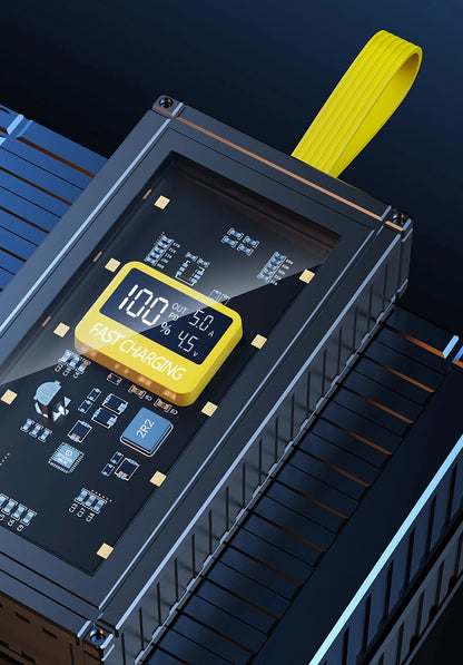 30000mAh 50000mAh 120W Fast Charging Transparent Power Bank 200000mAh Large-capacity Mobile Power Supply BCAK  Mobile Phones