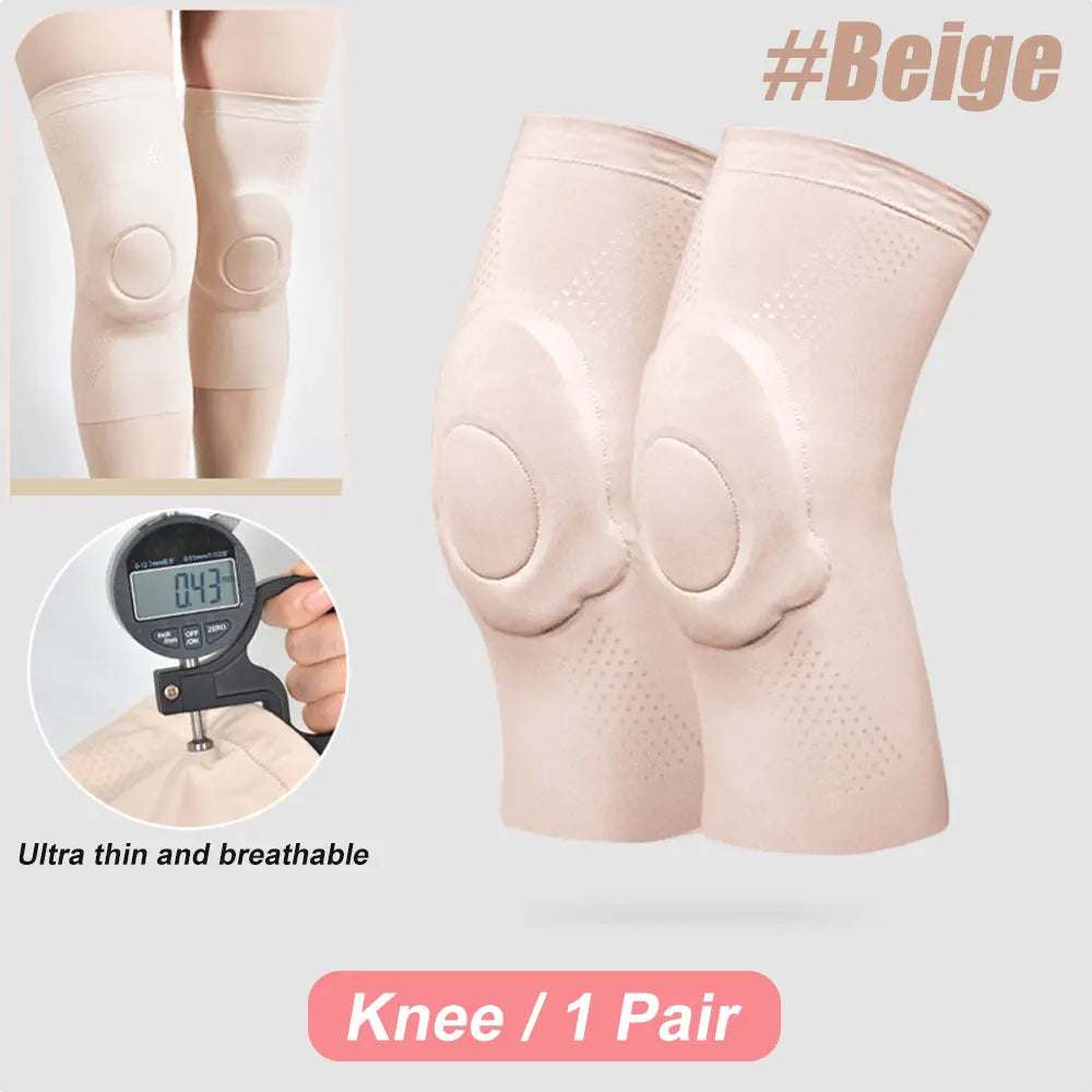 1 Pair Sports Ultra-thin Knee Pads Volleyball Extreme Sports Kneepad Brace Elbow Support Dancing Yoga Elastic Gym Knee Protector