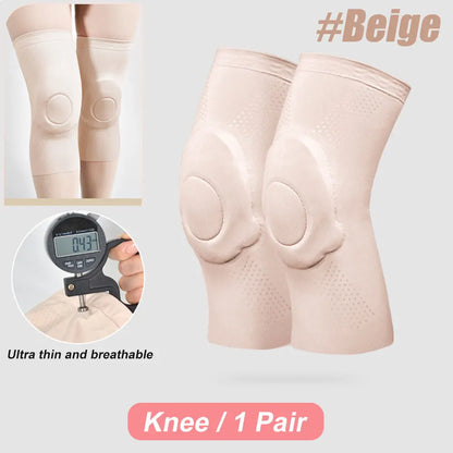 1 Pair Sports Ultra-thin Knee Pads Volleyball Extreme Sports Kneepad Brace Elbow Support Dancing Yoga Elastic Gym Knee Protector