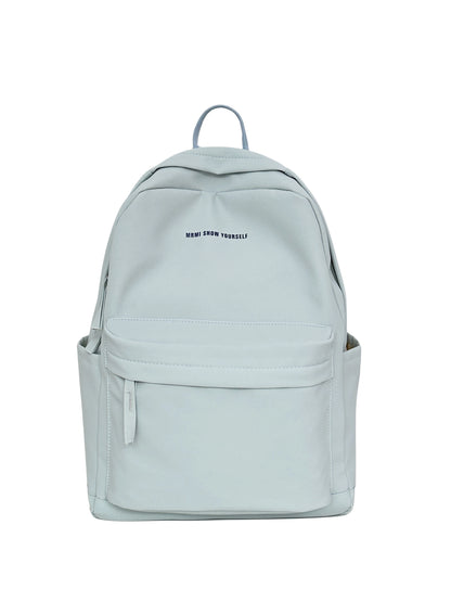 Schoolbags for junior high school girls. They are large-capacity, simple, versatile solid-color double-shoulder bags in ins styl