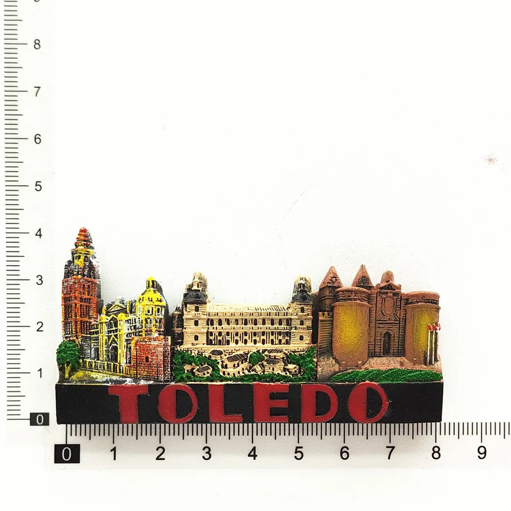 Europe Spain Barcelona Madrid Valencia Alicante Benidorm  3D Fridge Magnets Decoration Handicraft Magnetic Refrigerator