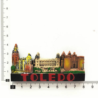 Europe Spain Barcelona Madrid Valencia Alicante Benidorm  3D Fridge Magnets Decoration Handicraft Magnetic Refrigerator