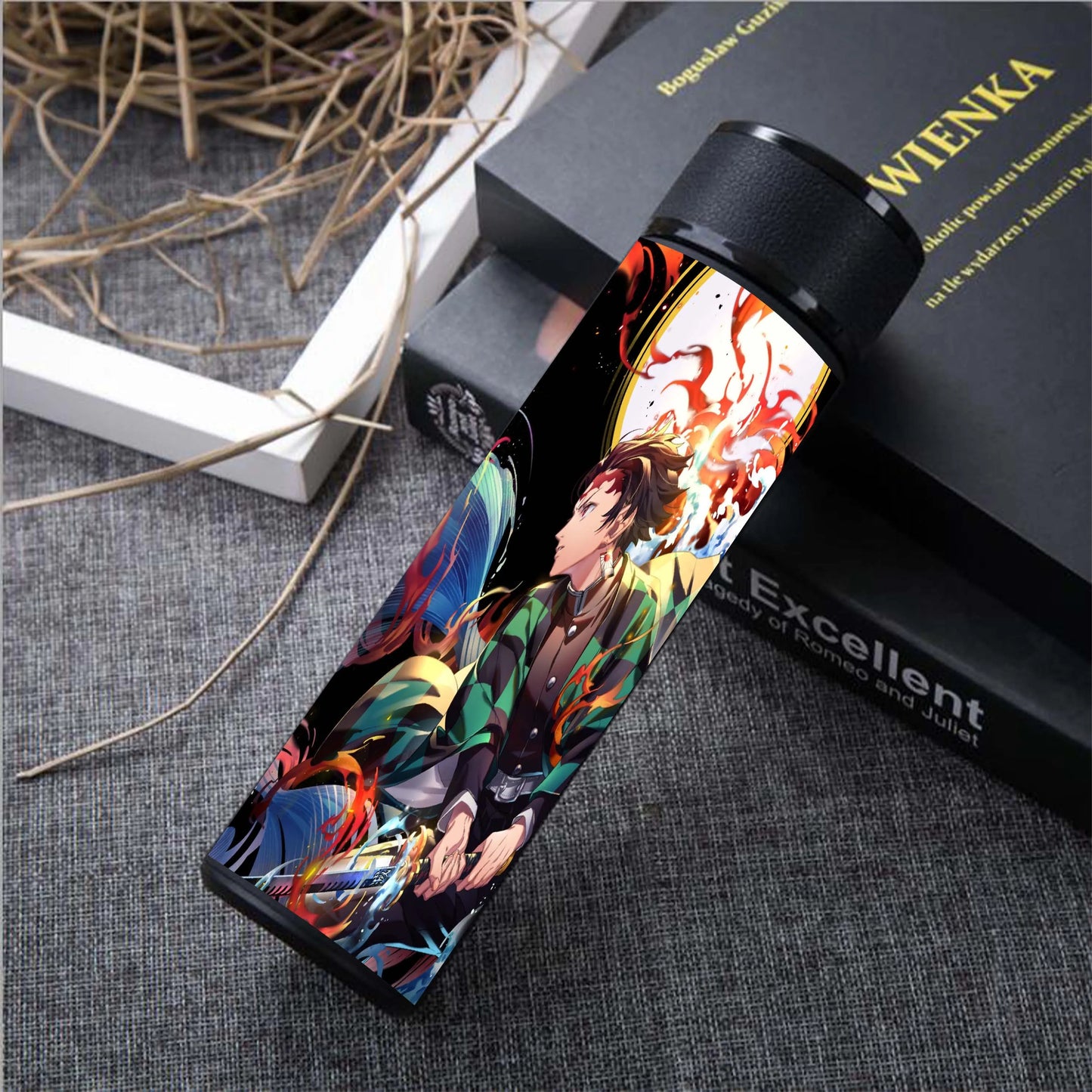 Anime Demon Slayer Kimetsu Vacuum Cup 304 Stainless Steel Thermos Vacuum Flask Water Bottle Gift