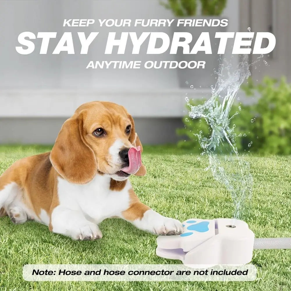 Unique Claw Shape Paw Activated Pet Sprinkler Interactive Funny Puppy Water Dispenser Plastic Pet Water Fountain Outdoor Use