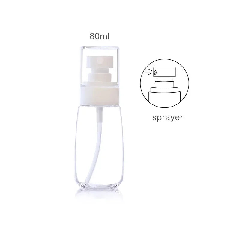 30ml 60ml 100ml UPG Fine Mist Spray Bottle Plastic Bottl Lotion Pump Travel Perfume Water Bottles Refill