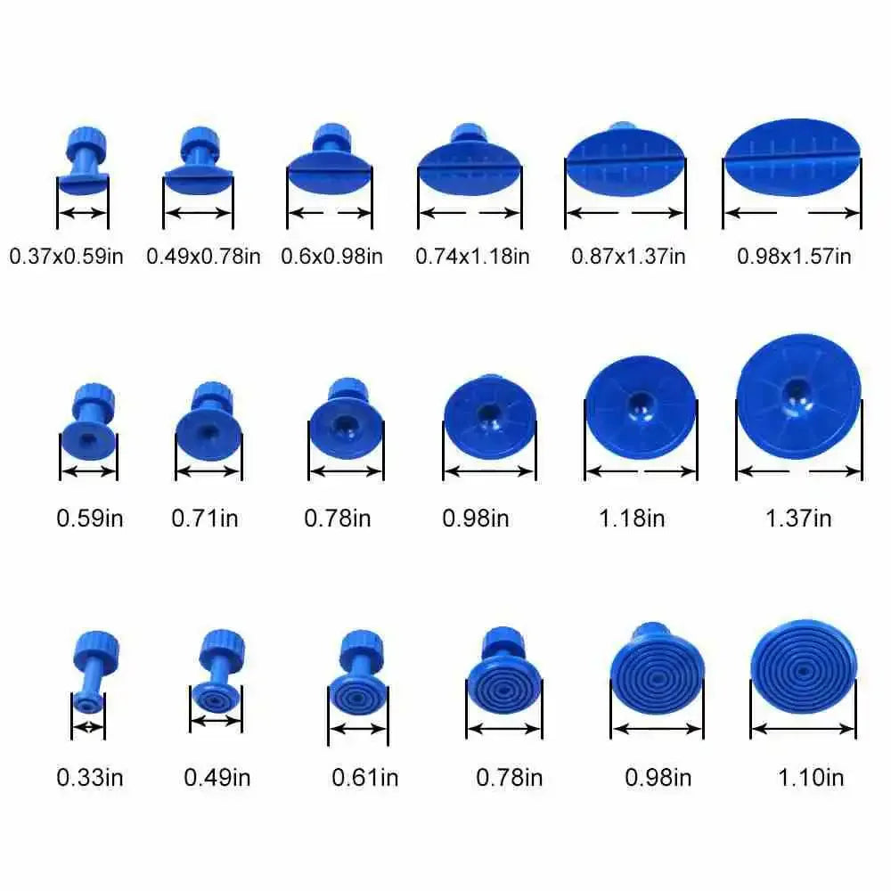 Car dent repair tool repair sheet metal equipment 19 piece set Car hail repair tool gasket set