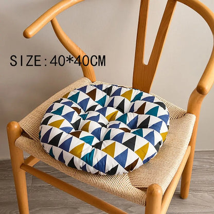 40*40cm Thicken Dining Chair Cushion Warm 10styles Student Seat Cushion Non-slip Round Cushion Student Office Home