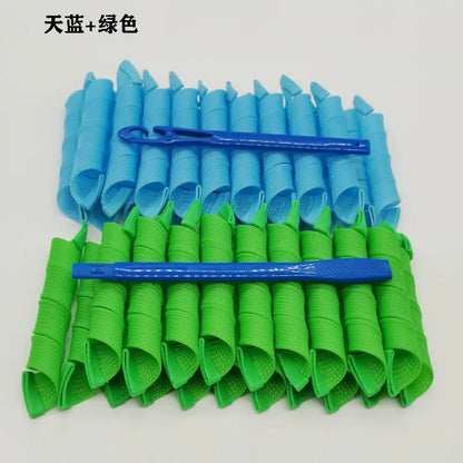 Heatless Hair Curler No Heat Silk Ribbon Hair Rollers Curls Headband Sleeping Soft Lazy Hair Curlers Foam Rod Curling Hair Tools