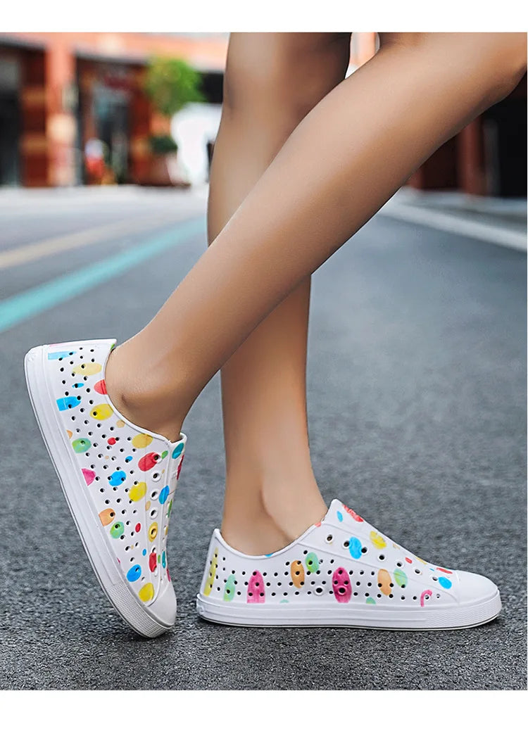 EVA Beach Summer Sandal Holey Shoe Kid Boy Girl Garden Cave Shoe Child Sandal Women Garden Sandal Graffiti Casual Outdoor Shoe