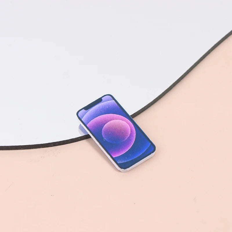 1:12 Scale Miniature Dollhouse Mobile Phone Model for Doll House Decoration