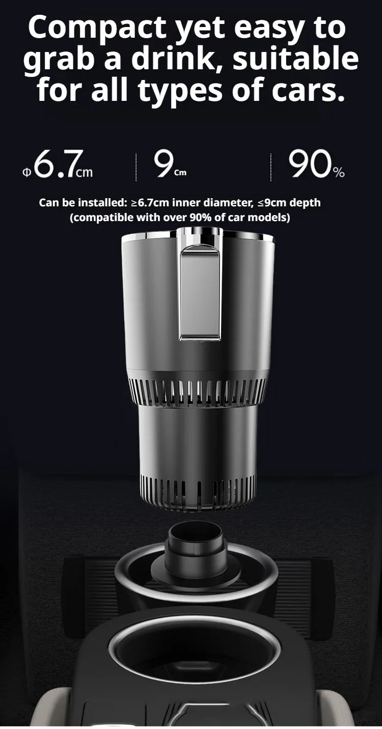 Car Hot Cold Cup Smart Quick Cooling Cup Warm Milk Cup Car Heater Car Hot Cold Cup Heater