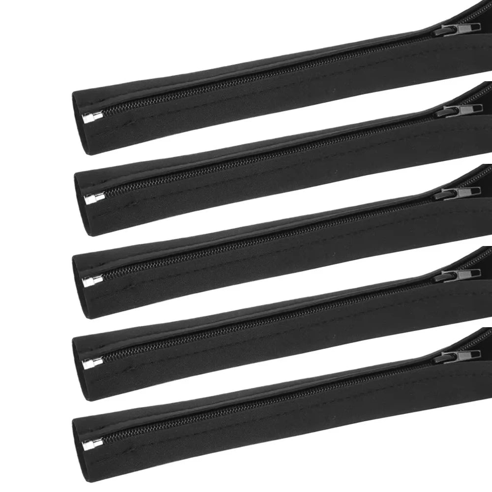 5-1PCS Protable Zipper Cable Sleeve Waterproof Flexible Wire Management Cord Organizers Harness Line Sheath PC Cable Wrap Winder