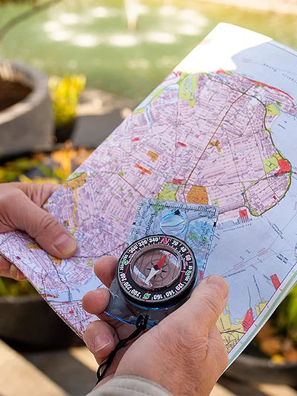 Professional Waterproof Camping Compass - Hiking Backpack Essential, Survival Gift for Outdoor Navigation & Map Reading