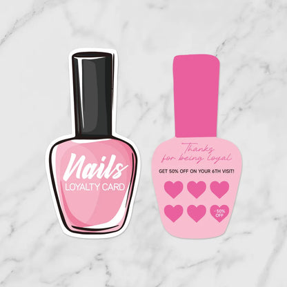 50pcs Nails Business Cards Press On Nail Loyalty Paper Card Board Nail Card Board Nails Accessories Tools