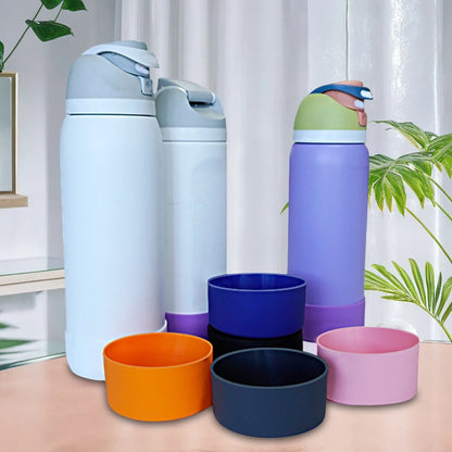 Silicone Water Bottle Boot Anti-Slip Bottom Cover Bottom Protector Protective Bottom Base for Owala 32oz Flask Water Bottle