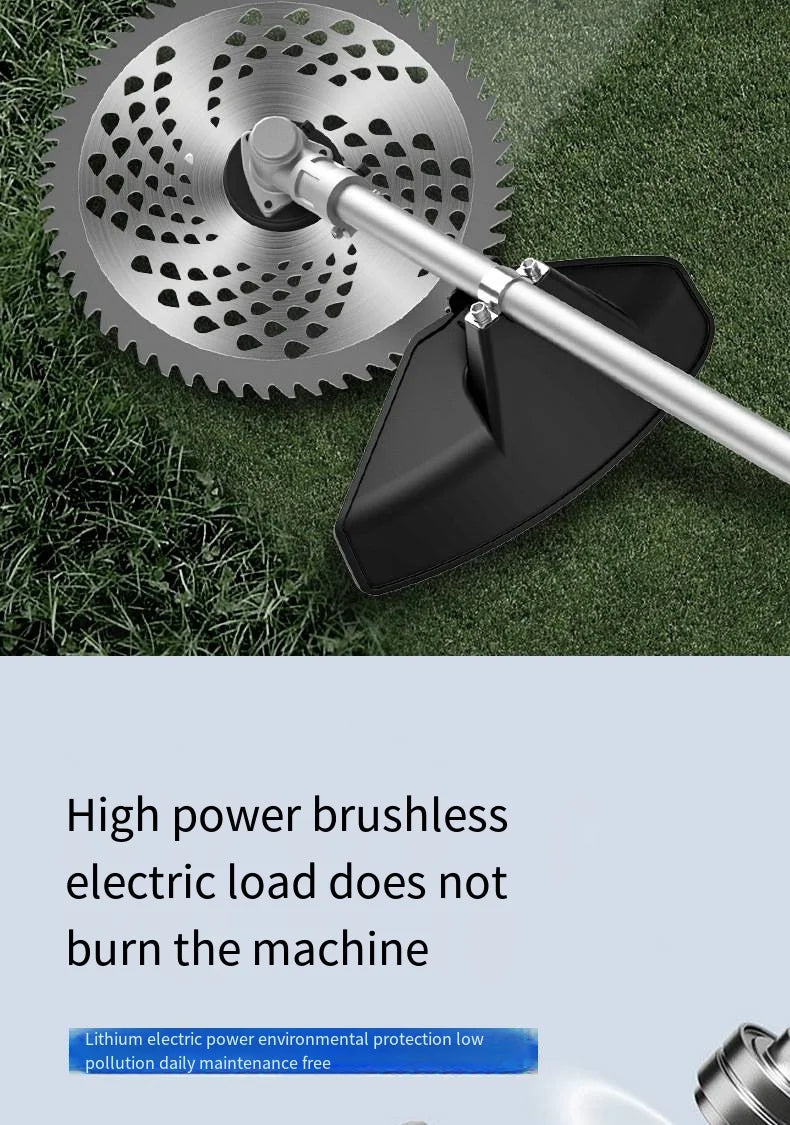 Multifunctional Lithium Battery Lawn Mower For Courtyard, Household Cordless Electric Lawn Mower, Portable Garden Lawn Mower