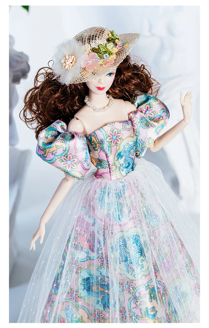 European Fashion Chinese Style Elements Accessories Set 32cm Supermodel Doll Clothes Suit Princess Dress DIY Toy Collector Gifts