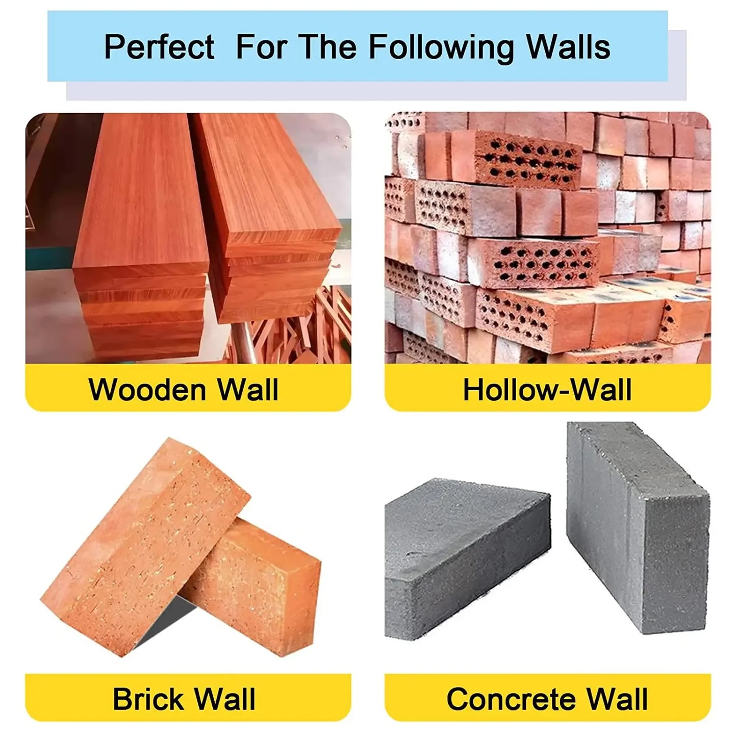 Heavy Duty Steel Wall Anchor with Screws 20/30/40Pcs Tree Shaped Steel Wall Anchor for Concrete Wall Hollow-Wall and Wooden Wall