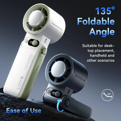 Portable Handheld fan Strong Wind 199 Gear Wind speed LED Digital Display Adjustable Turbo Portable Outdoor Handheld 8000mAh