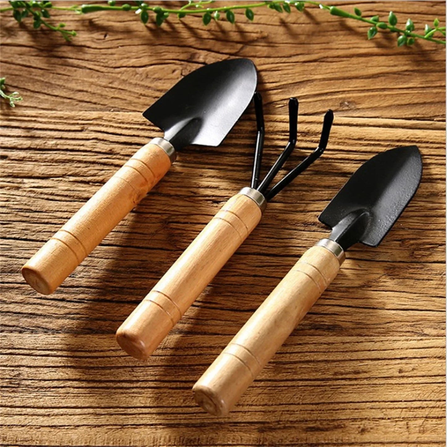3 Pcs Set Small Shovel Gardening Digging Garden Tool Sets for Indoor & Outdoor Flower & Vegetable Planting Potted Plant Supplies