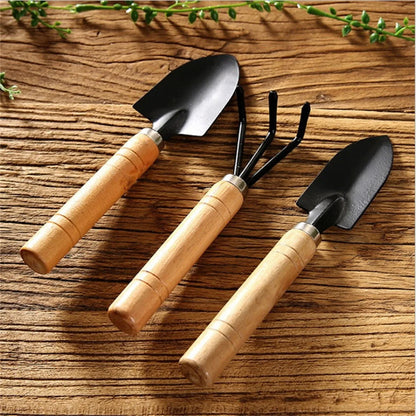 3 Pcs Set Small Shovel Gardening Digging Garden Tool Sets for Indoor & Outdoor Flower & Vegetable Planting Potted Plant Supplies