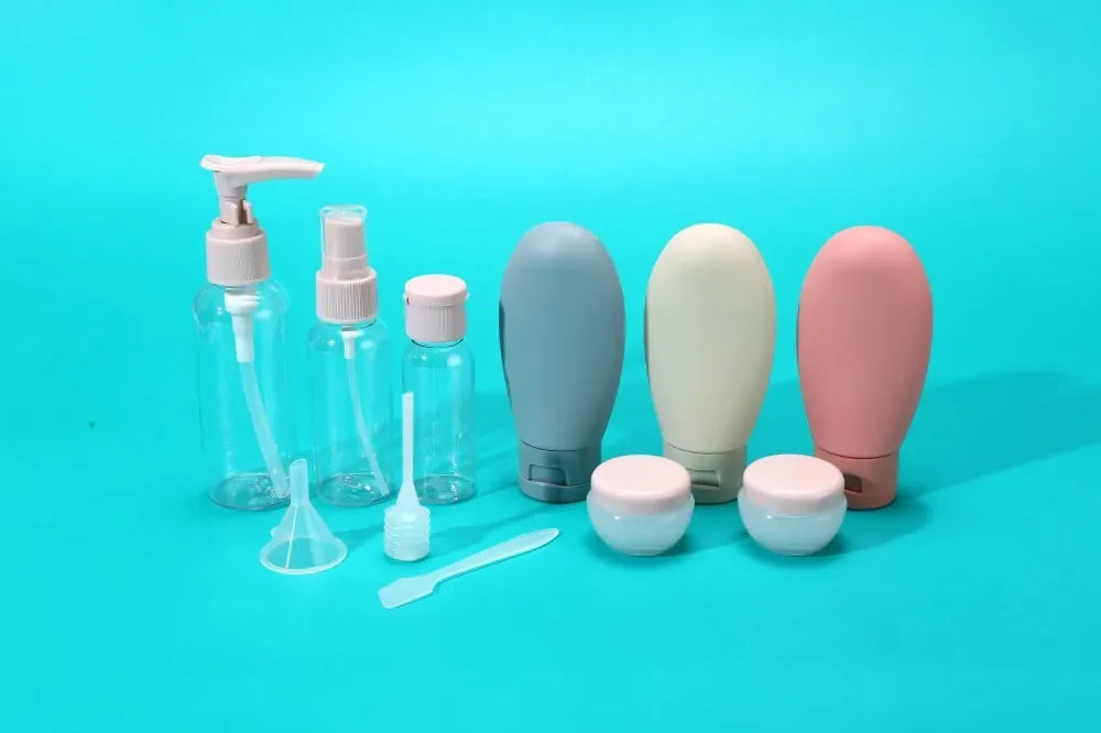 11PCS Travel Bottles Set, Travel Containers Leak-Proof Silicone Squeezable Containers Bottles Set for Shampoo Conditioner Lotion