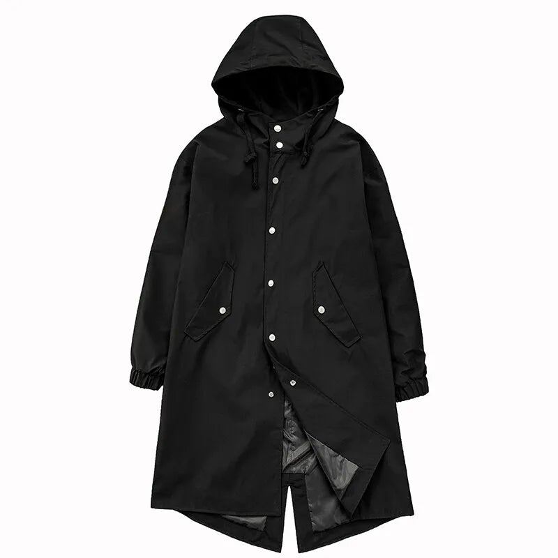Men's Autumn New Hooded Jacket Korean Streetwear Oversize Coats Korean Streetwear Fashion Male Clothing Hip Hop Loose Jackets