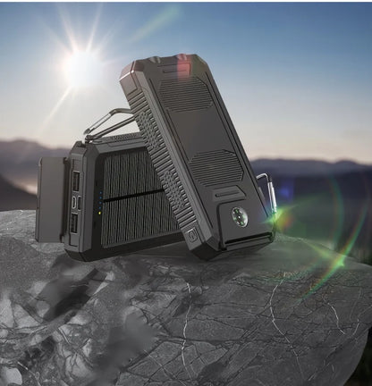 20000mAh Portable Solar Power Bank, Portable Solar Mobile Phone Charger, Camping External Battery Charger for Mobile Phones