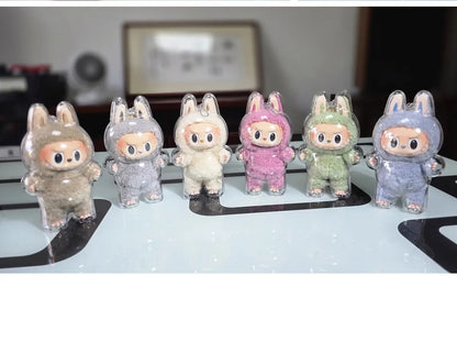 17cm Labubu Protector Case Labubu V1V2V3 Suitable for Wearing Clothes Protective Acrylic Storage Case Transparent DIY Gifts