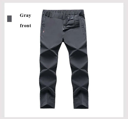 New Elastic Mens Hiking Pants Summer Quick Drying Waterproof Breathable Ultra Thin Outdoor Climbing Trekking Mens Trousers PN69