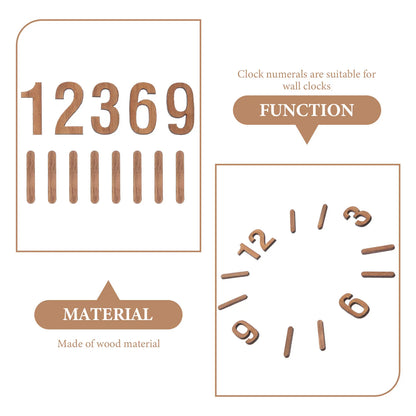 1 Set of Wall Clock DIY Numerals Clock Numerals Kit Replacement Clock Numerals Clock Numbers