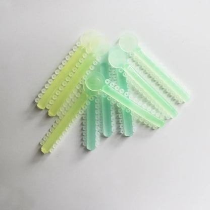 Dental Night-Light Luminous Ligature O Tie /I Tie for Orthodontic Brace Yellow Blue Green Dental Material