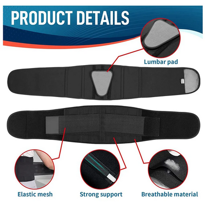 BHBD-Back Brace For Lower Back Pain, Back Support Belt For Women & Men, Breathable Lower Back Brace With Lumbar Pad(S) Durable