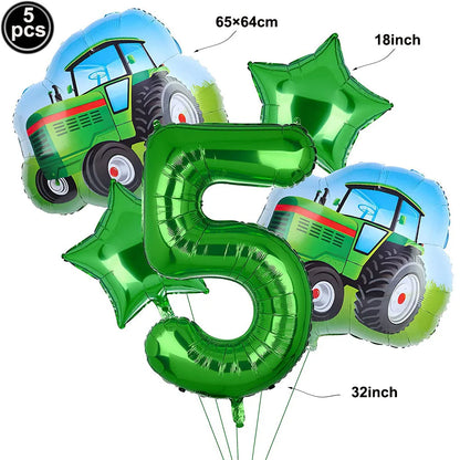 Tractor Party Paper Plates Cups Napkins Banner Tractor Birthday Party Supplies Tractor Themed Party Decor for Party Farm Party