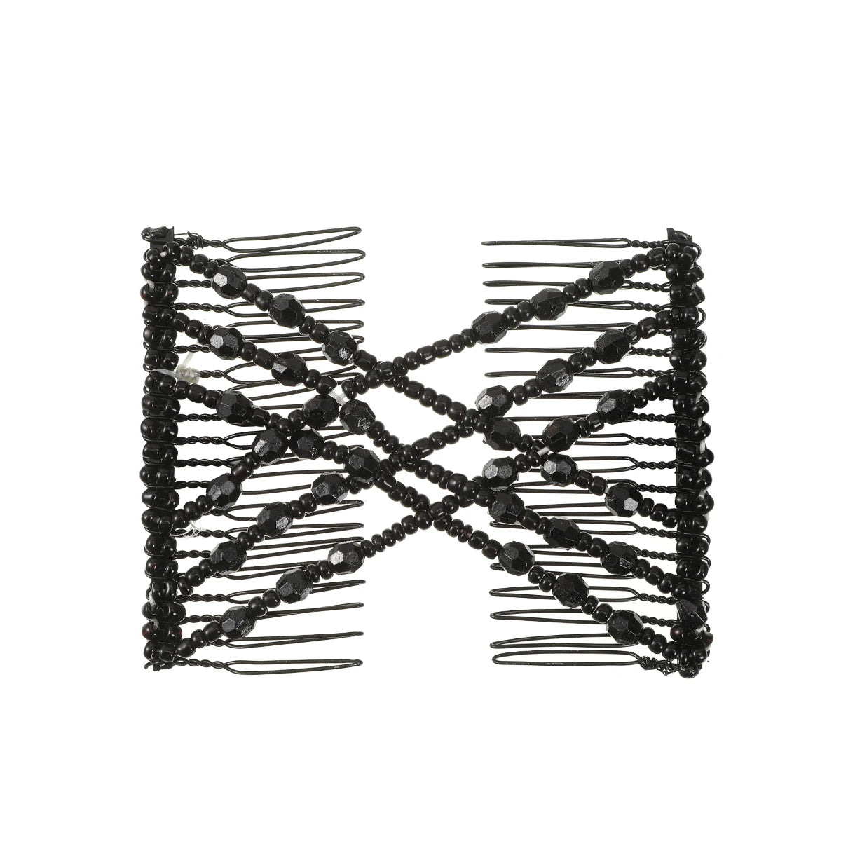 Vintage Creative Magic Hair Comb Double Row Elastic Hair Comb Disc Hair Clip For Women Headwear Hair Comb Hair Clip Fashion Hair