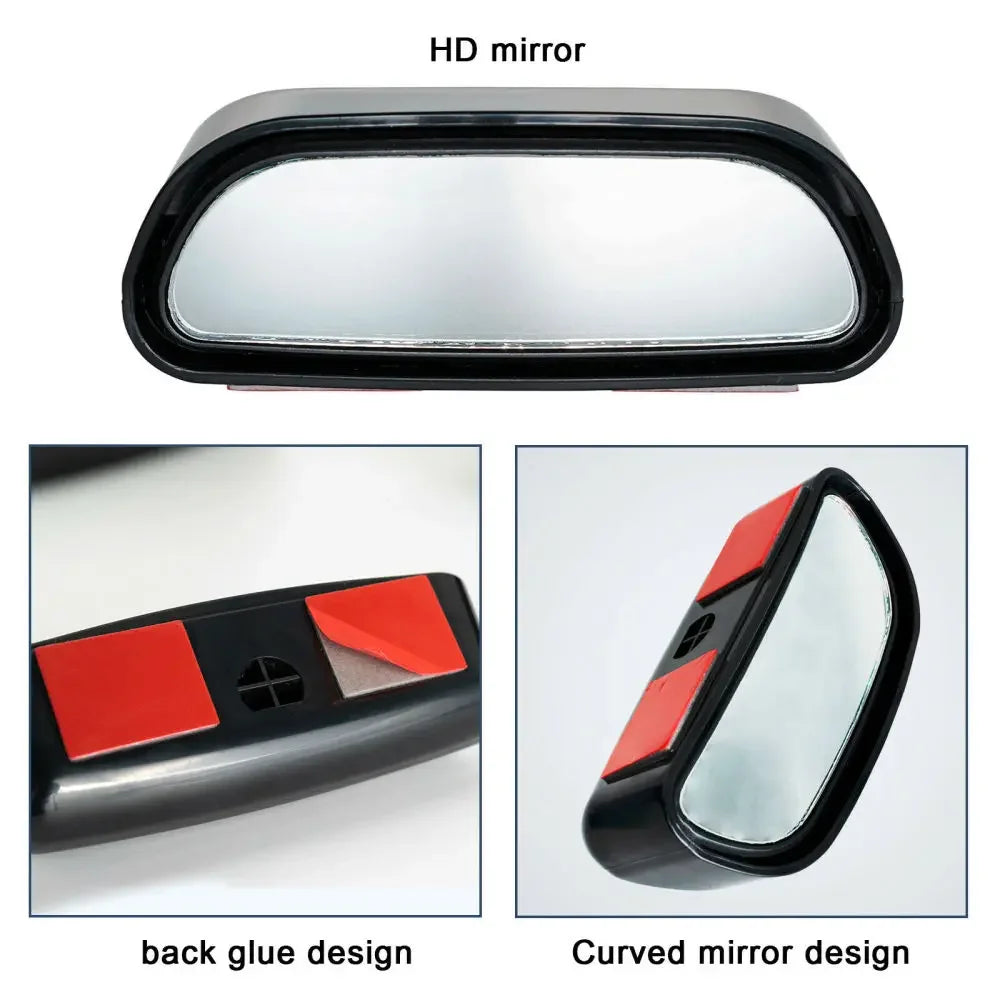 Universal Car Mirror 360° Adjustable Wide Angle Side Rear Mirrors blind spot Snap way for Parking Auxiliary Rear View Mirror