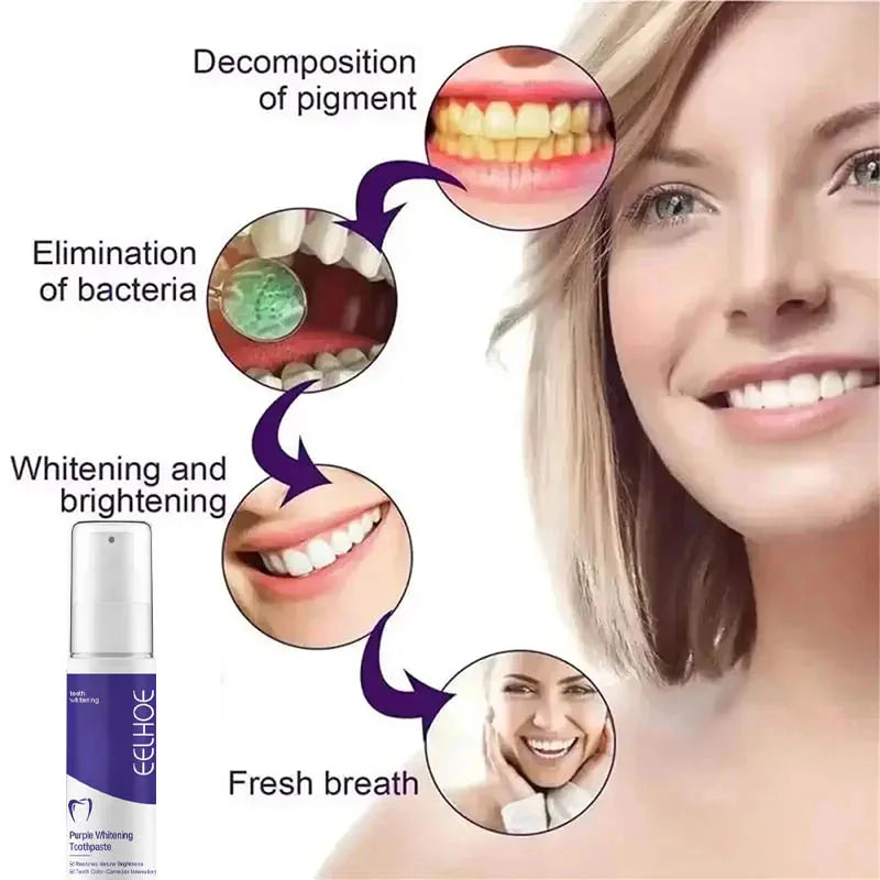 New Teeth Whitening Toothpaste 5D Oral Hygiene Cleaning Teeth Whitening Tool Fresh Breath Teeth Care