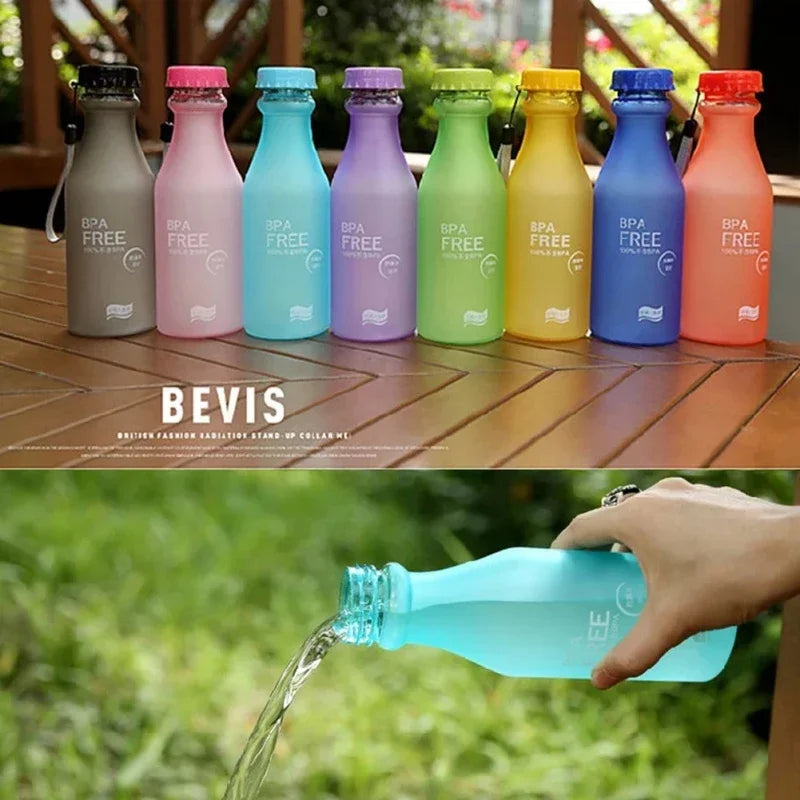 500ML Sport Water Bottle Anti-drop Hydro Flask BPA-Free Leakproof Drinking Bottles Outdoor Travel Drinking Cups for Outdoor