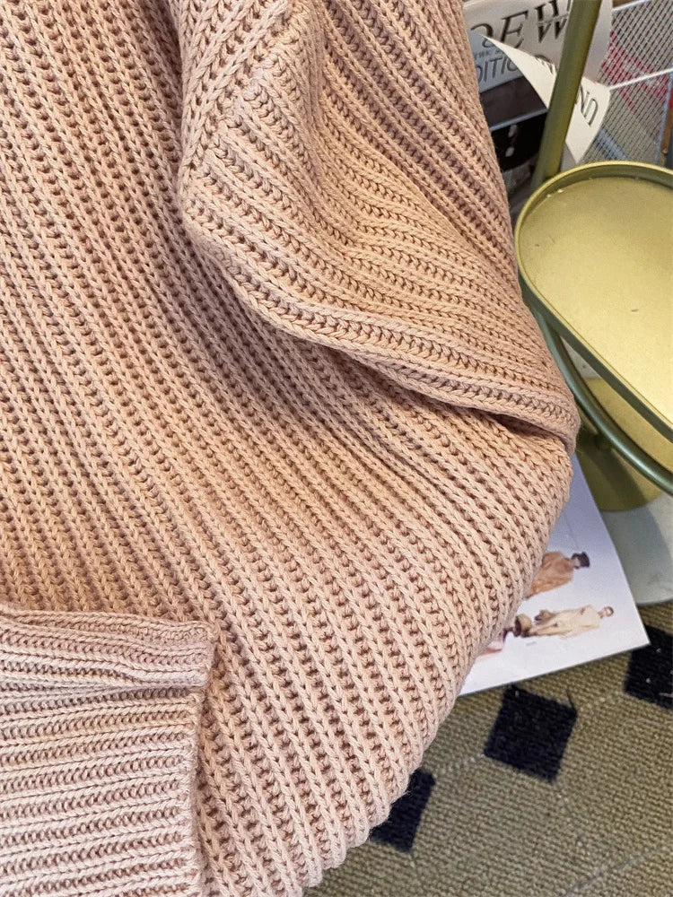 Syiwidii Oversized Sweaters for Women Knit Pullover Spring Autumn Winter Long Sleeve Causal Fashion Elegant Ladies Loose Jumpers