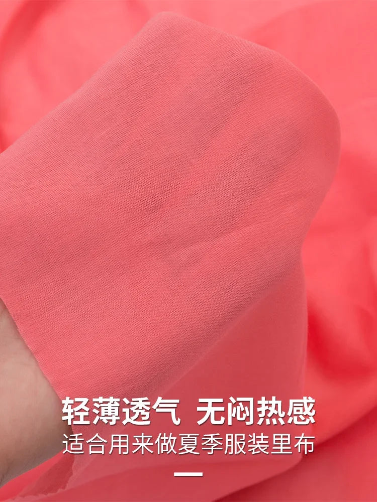 Cotton Summer Solid Color Clothing Lining Cloth White Cotton Dress Mesh Cotton Clothes Lining Fabric